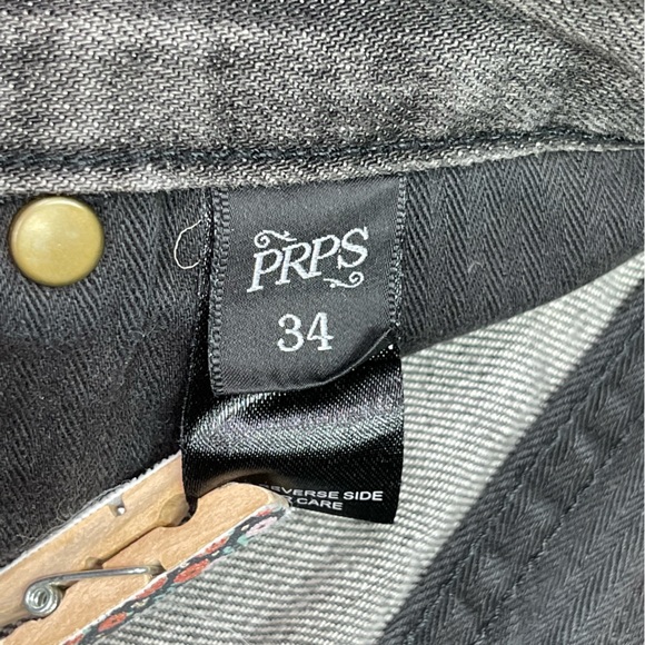 PRPS " Demon" Slim Fit Straight Gray Jeans Size 34 - Picture 8 of 11